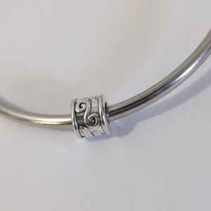 Silver Spacer Charm for Pandora Style Bracelet
